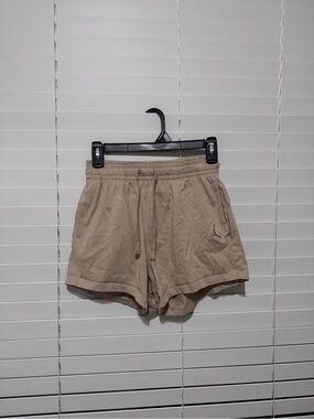 Jordan Women's Beige Athletic Knit Shorts